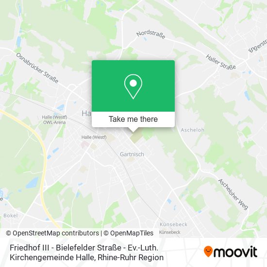 Friedhof III - Bielefelder Straße - Ev.-Luth. Kirchengemeinde Halle map
