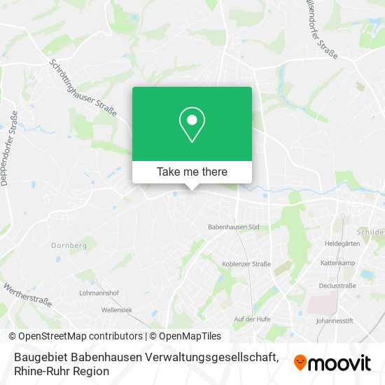 Карта Baugebiet Babenhausen Verwaltungsgesellschaft