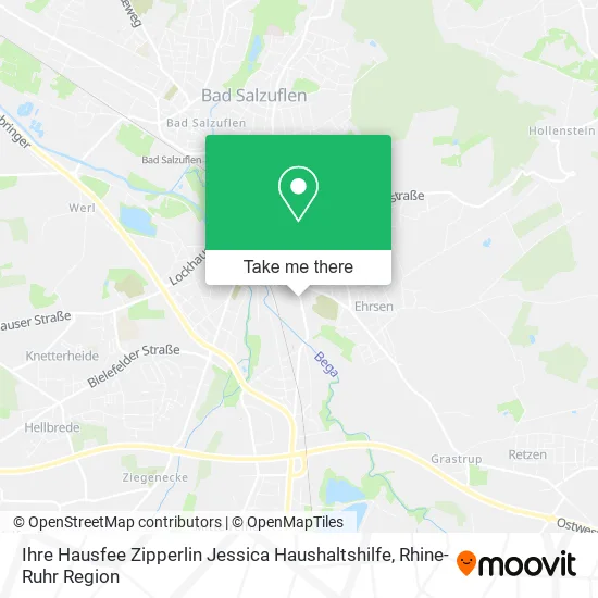 Карта Ihre Hausfee Zipperlin Jessica Haushaltshilfe