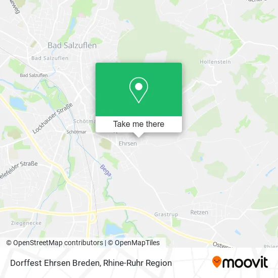 Карта Dorffest Ehrsen Breden