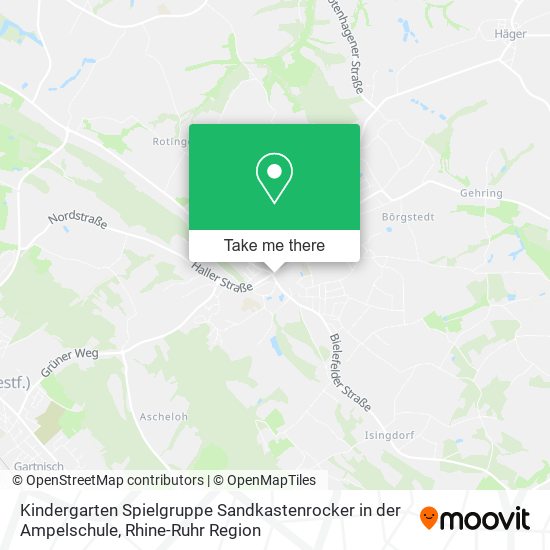 Kindergarten Spielgruppe Sandkastenrocker in der Ampelschule map