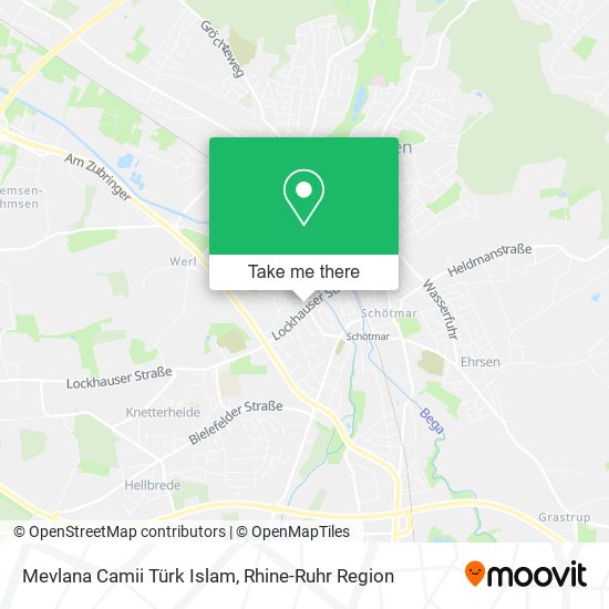 Mevlana Camii Türk Islam map