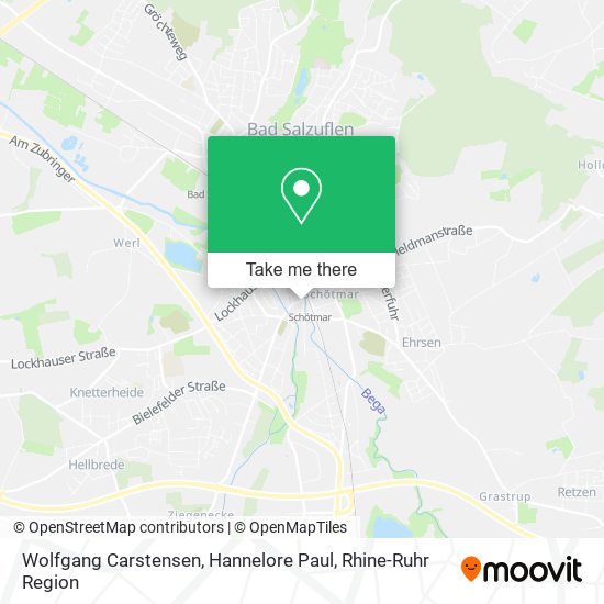 Wolfgang Carstensen, Hannelore Paul map