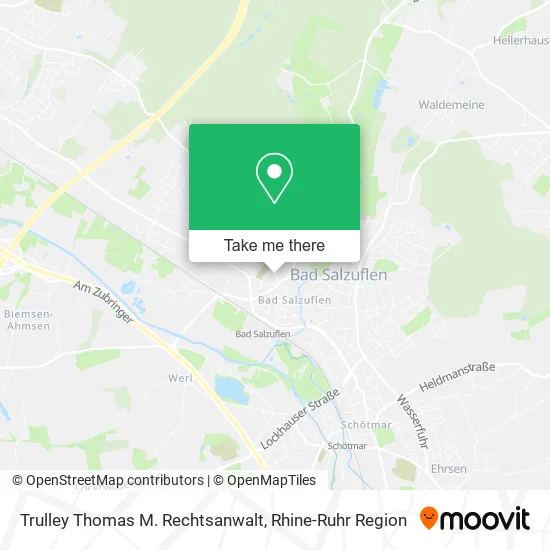 Карта Trulley Thomas M. Rechtsanwalt