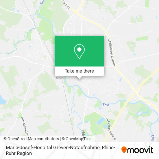 Карта Maria-Josef-Hospital Greven-Notaufnahme