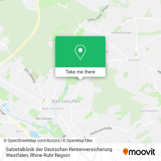 Salzetalklinik der Deutschen Rentenversicherung Westfalen map
