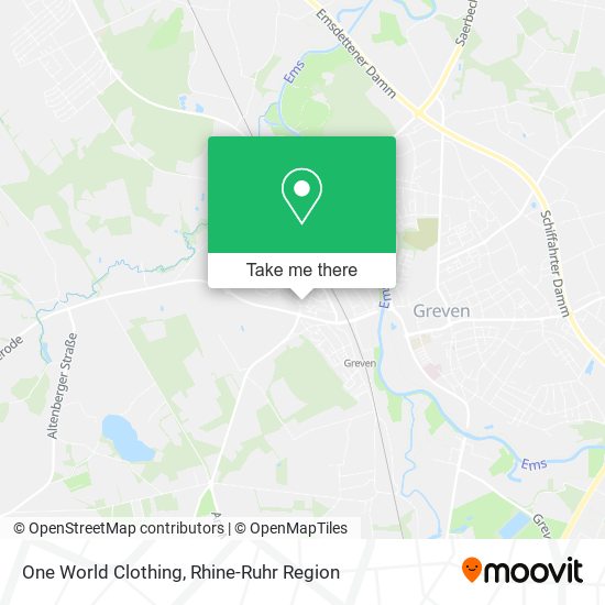 One World Clothing map