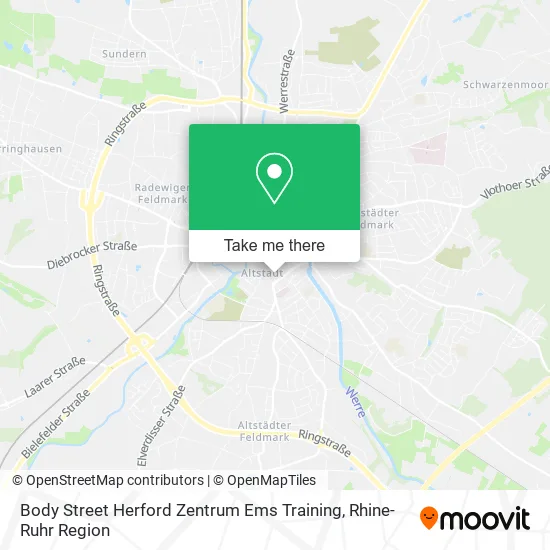 Карта Body Street Herford Zentrum Ems Training