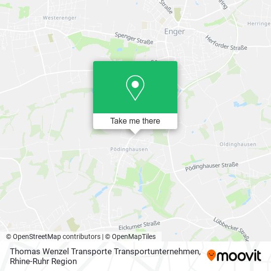 Thomas Wenzel Transporte Transportunternehmen map
