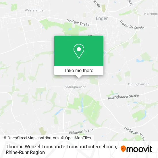 Карта Thomas Wenzel Transporte Transportunternehmen