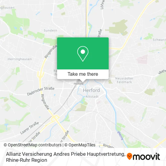 Карта Allianz Versicherung Andres Priebe Hauptvertretung