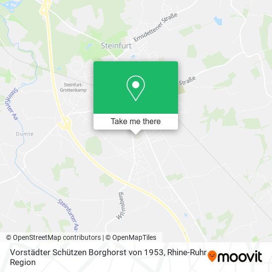Vorstädter Schützen Borghorst von 1953 map