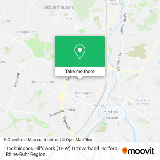 Technisches Hilfswerk (THW) Ortsverband Herford map