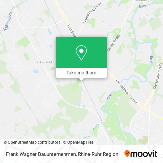 Frank Wagner Bauunternehmen map