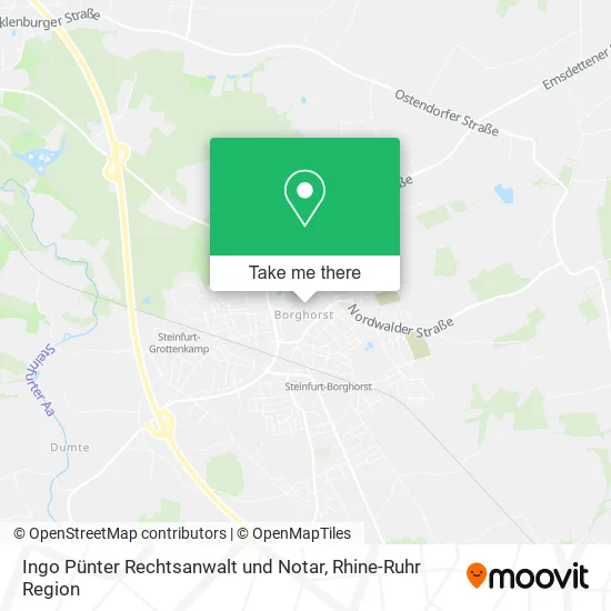 Карта Ingo Pünter Rechtsanwalt und Notar