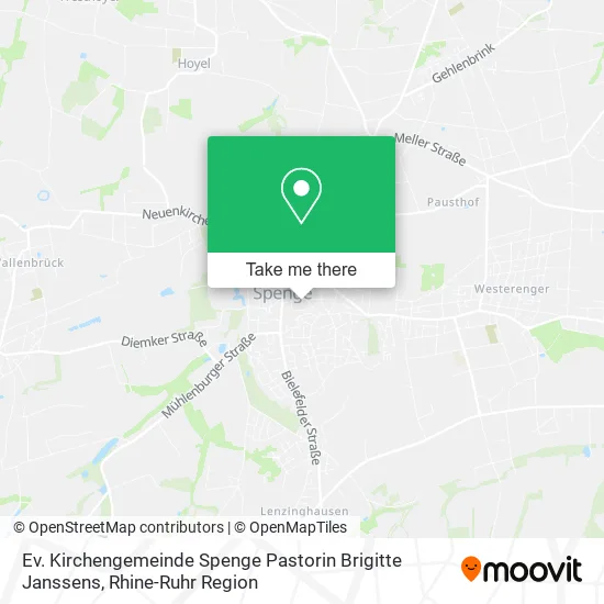 Карта Ev. Kirchengemeinde Spenge Pastorin Brigitte Janssens