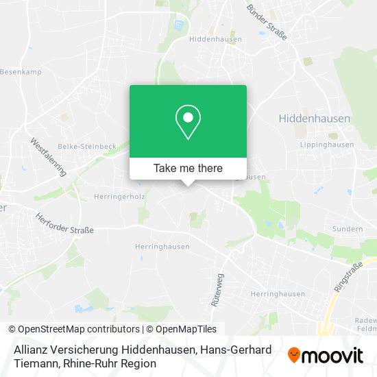 Allianz Versicherung Hiddenhausen, Hans-Gerhard Tiemann map