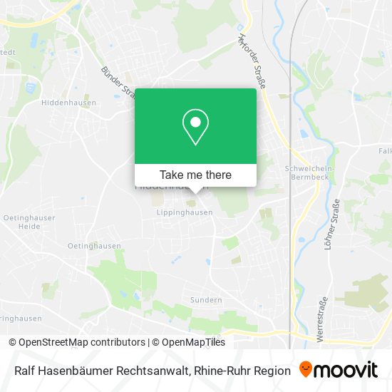 Ralf Hasenbäumer Rechtsanwalt map
