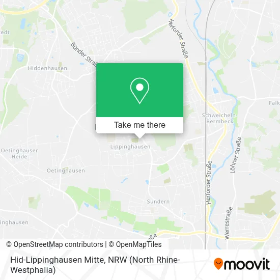 Hid-Lippinghausen Mitte map