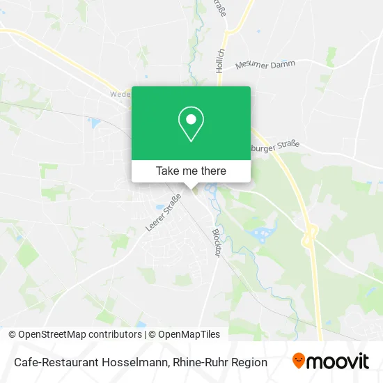 Карта Cafe-Restaurant Hosselmann
