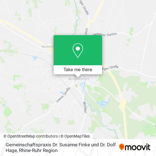 Gemeinschaftspraxis Dr. Susanne Finke und Dr. Dolf Hage map