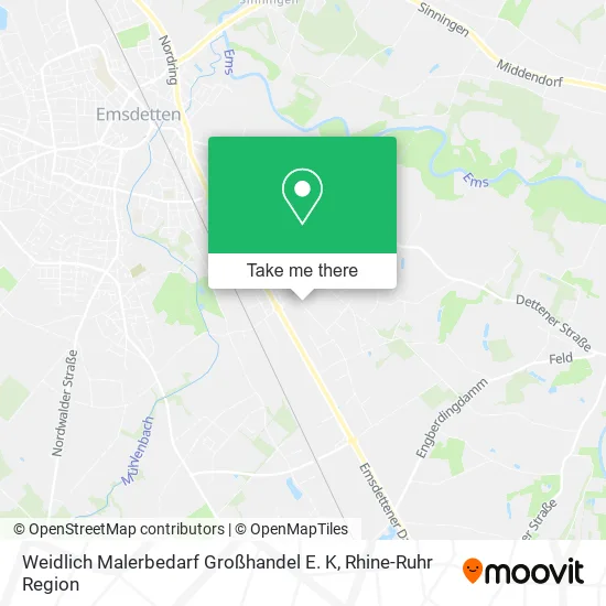 Карта Weidlich Malerbedarf Großhandel E. K