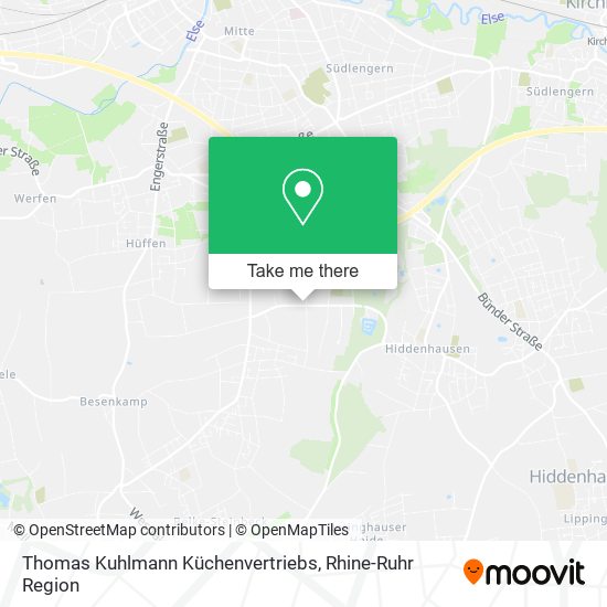 Thomas Kuhlmann Küchenvertriebs map