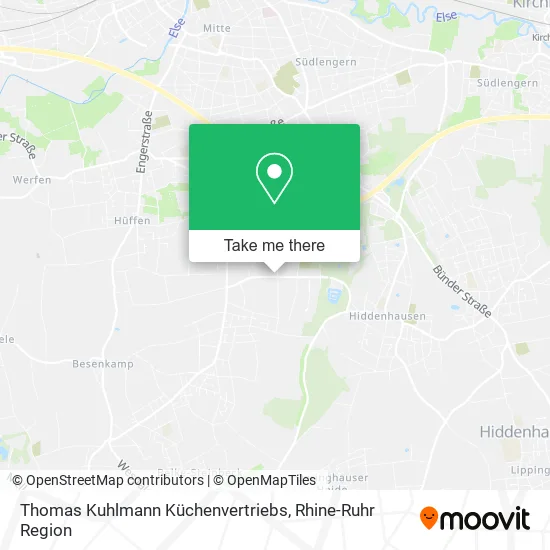 Thomas Kuhlmann Küchenvertriebs map