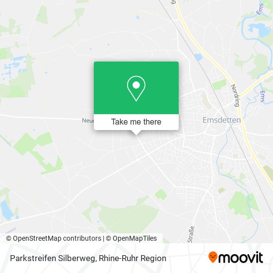 Parkstreifen Silberweg map