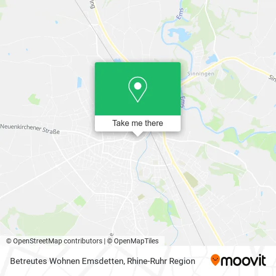Карта Betreutes Wohnen Emsdetten