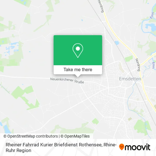 Rheiner Fahrrad Kurier Briefdienst Rothensee map