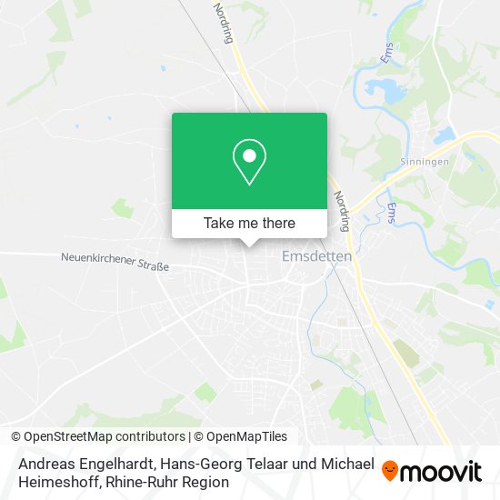 Andreas Engelhardt, Hans-Georg Telaar und Michael Heimeshoff map