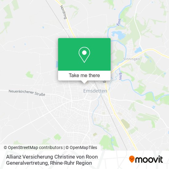 Allianz Versicherung Christine von Roon Generalvertretung map
