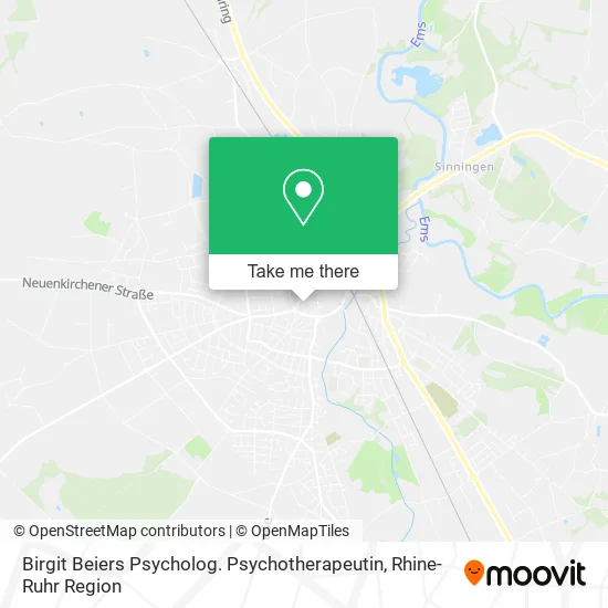 Карта Birgit Beiers Psycholog. Psychotherapeutin