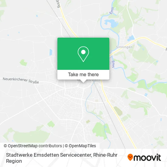 Карта Stadtwerke Emsdetten Servicecenter