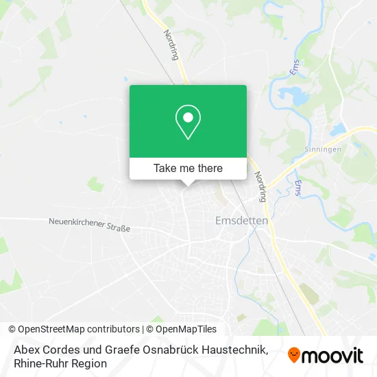 Карта Abex Cordes und Graefe Osnabrück Haustechnik