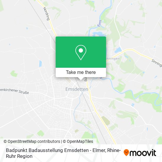 Badpunkt Badausstellung Emsdetten - Elmer map