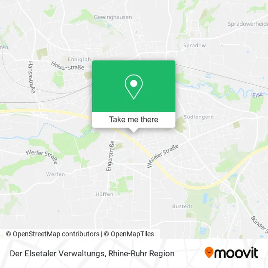 Карта Der Elsetaler Verwaltungs