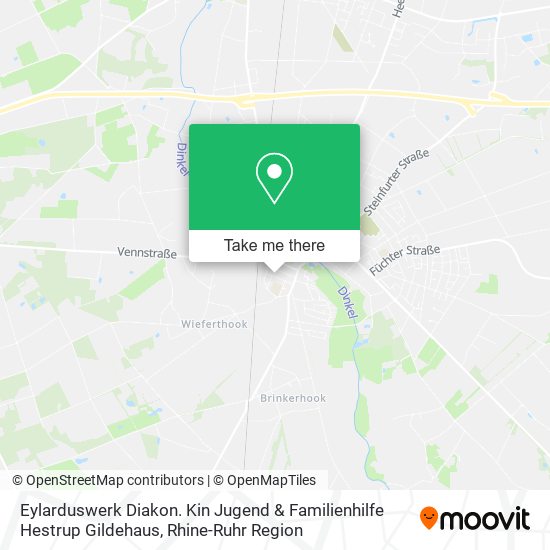 Eylarduswerk Diakon. Kin Jugend & Familienhilfe Hestrup Gildehaus map