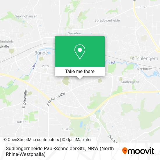 Карта Südlengernheide Paul-Schneider-Str.