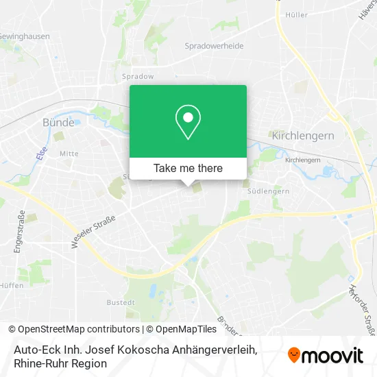 Карта Auto-Eck Inh. Josef Kokoscha Anhängerverleih
