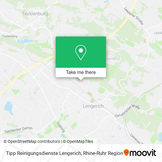 Карта Tipp Reinigungsdienste Lengerich