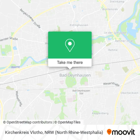 Карта Kirchenkreis Vlotho