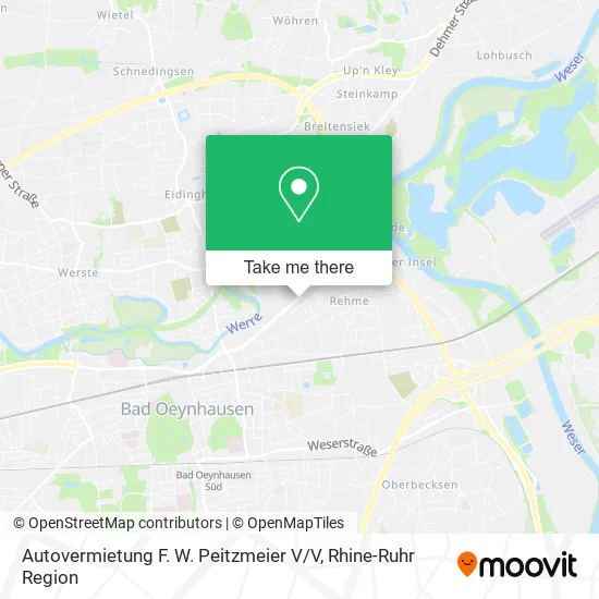 Карта Autovermietung F. W. Peitzmeier V / V