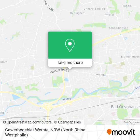 Gewerbegebiet Werste map