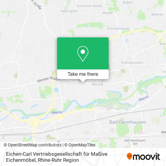 Eichen-Carl Vertriebsgesellschaft für Maßive Eichenmöbel map