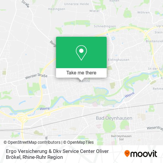 Ergo Versicherung & Dkv Service Center Oliver Brökel map