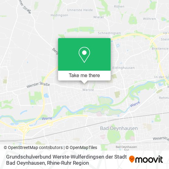 Карта Grundschulverbund Werste-Wulferdingsen der Stadt Bad Oeynhausen