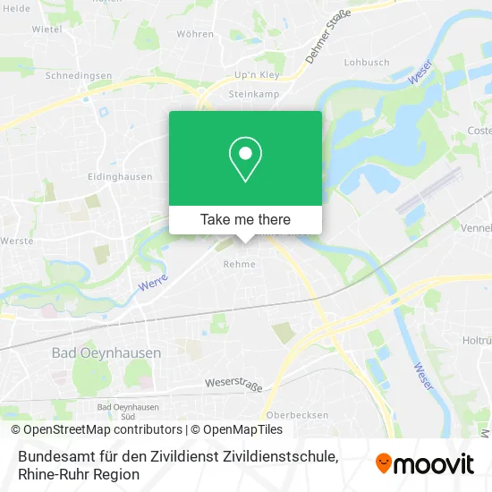 Карта Bundesamt für den Zivildienst Zivildienstschule