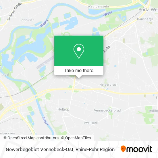 Карта Gewerbegebiet Vennebeck-Ost